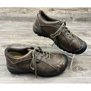 KEEN Shoes Mesa ESD Steel Toe Women’s 10W Work Shoes Brown Leather ASTM F2413-11